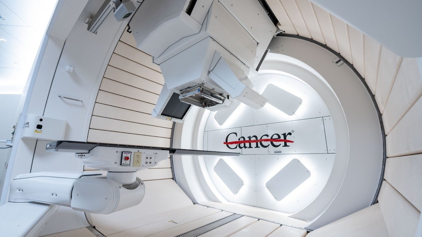 Image of patient table in Proton Therapy Center 2