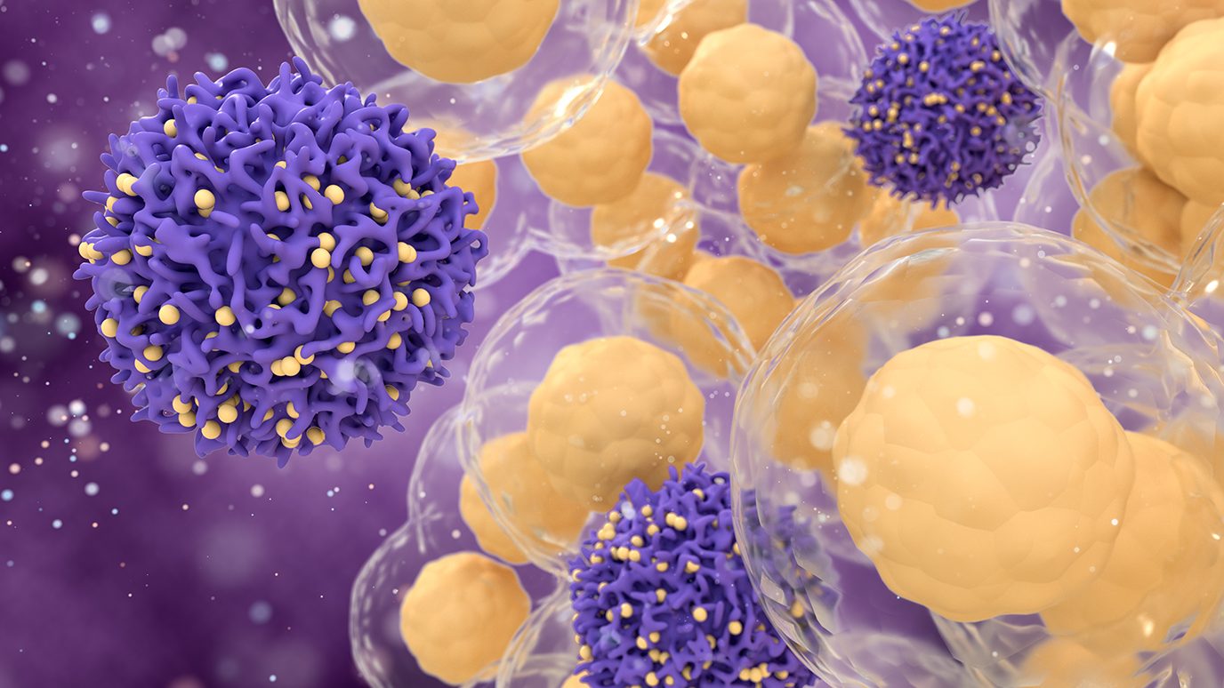 3D rending image of cancer cells