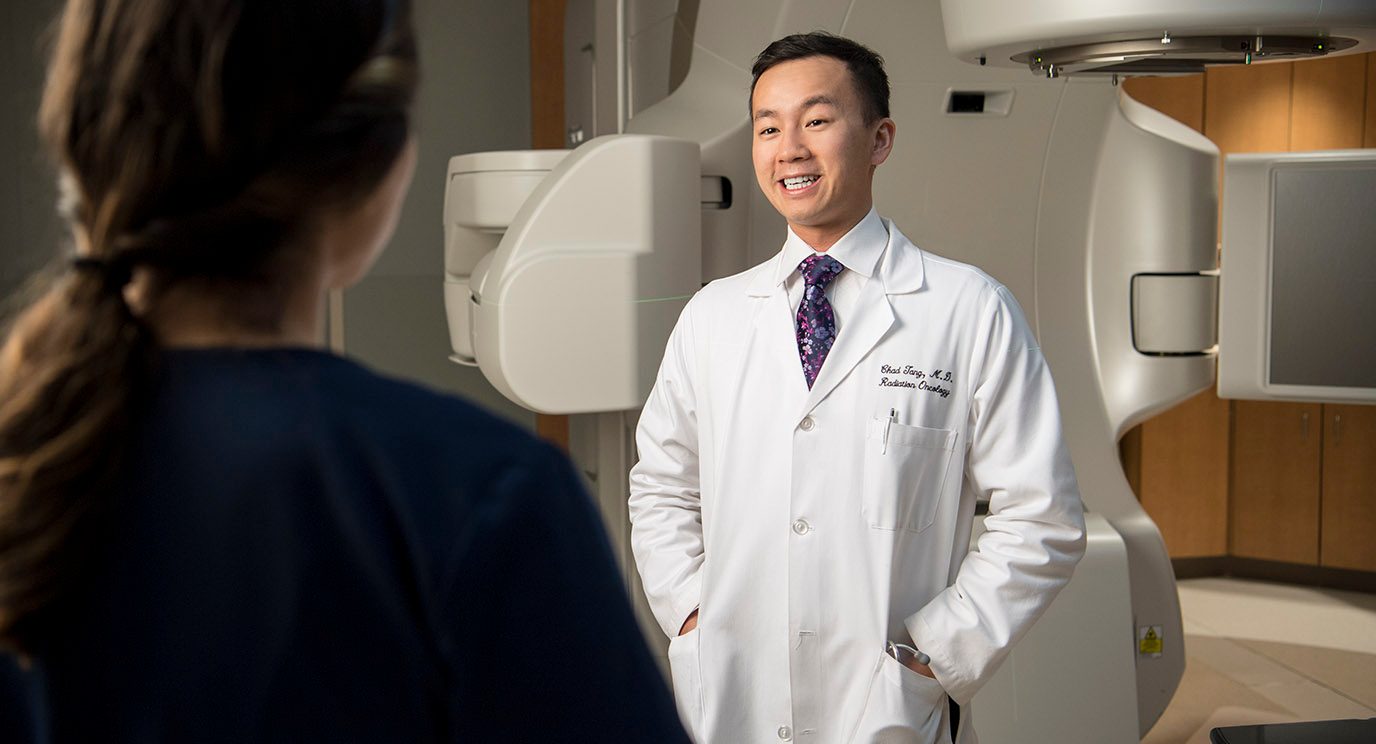 Chad Tang, M.D., led a study that found prostate cancer patients treated at multidisciplinary clinics were more likely to receive treatment choices and care supported by evidence-based guidelines.