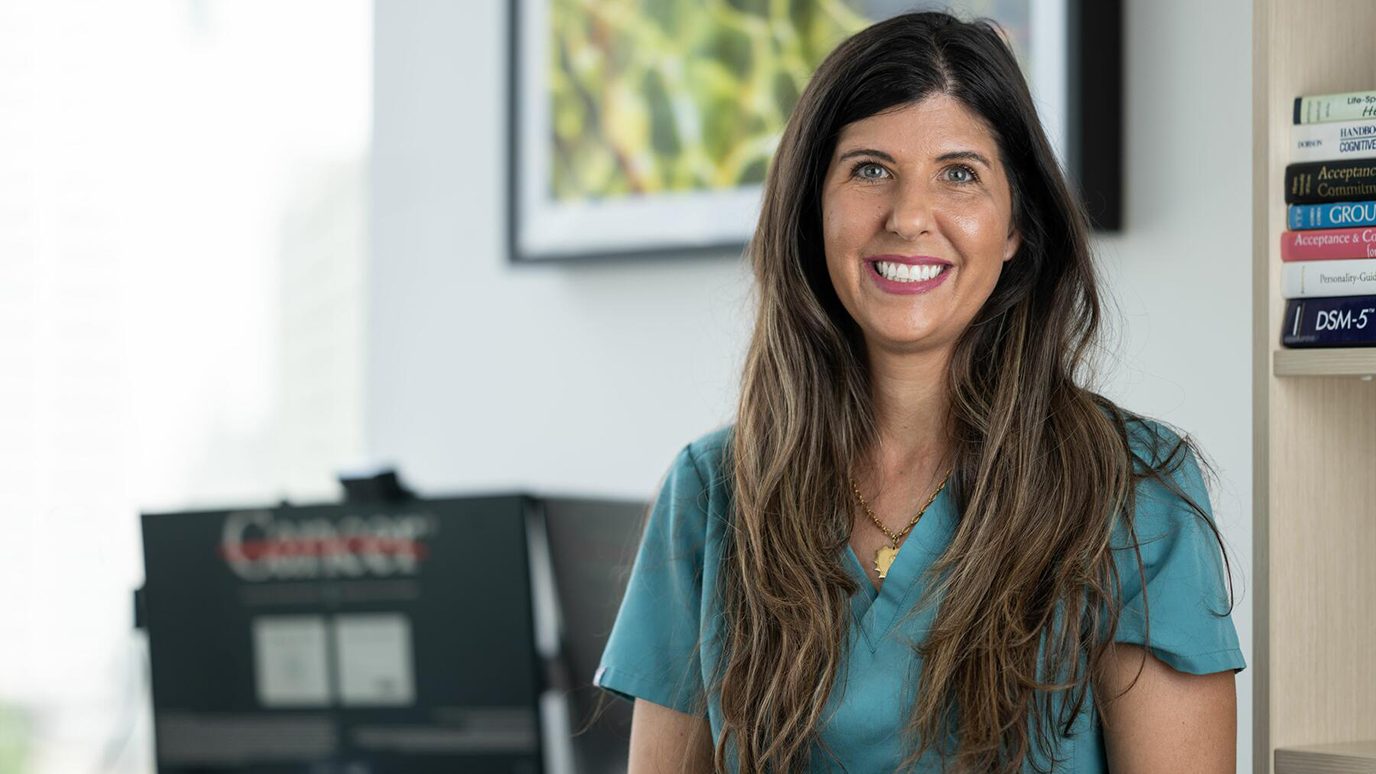 Hodgkin lymphoma survivor Catherine Powers, Ph.D.
