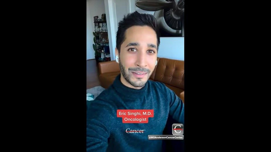 Eric Singhi in living room